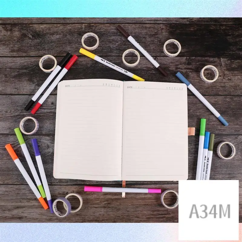 A34M-Dotted Journal Kit,A5 Hardcover Dotted Journal Notebook Numbered Pages,Dotted Journaling Kit For Beginner