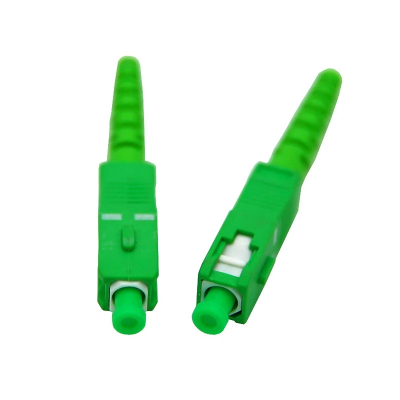 SC APC Naar SC APC Fiber Optische Patch Jumper Kabel 3.0Mm Koord Singlemode Simplex PVC G652D SM 1310/1550Nm FTTH 2M