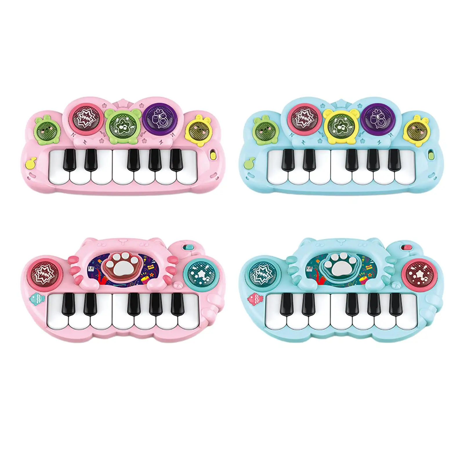 Toddler Piano Toy Keyboard Portable Early Learning Light up Music Baby Toy for Children Boys Girls 1-6 Years Old Birthday Gifts