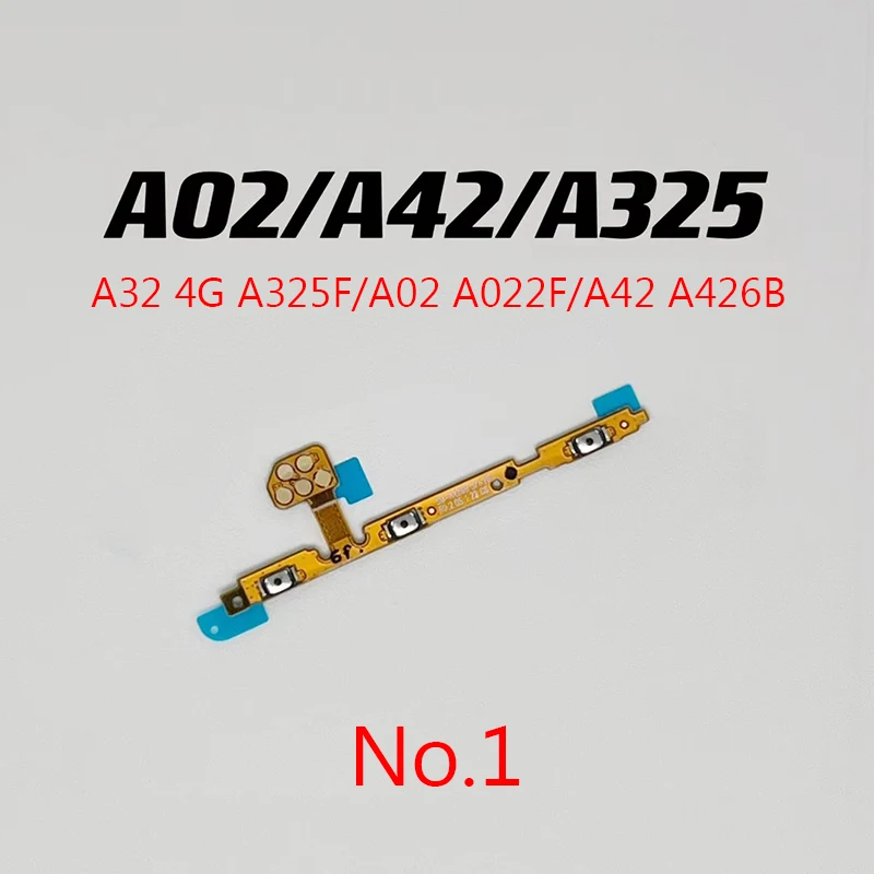 Power Key Switch Volume Button On / Off Flex Cable For Samsung Galaxy A32 4G A325F/A02 A022F/A42 A426B/A02S A025/A03 Core A032