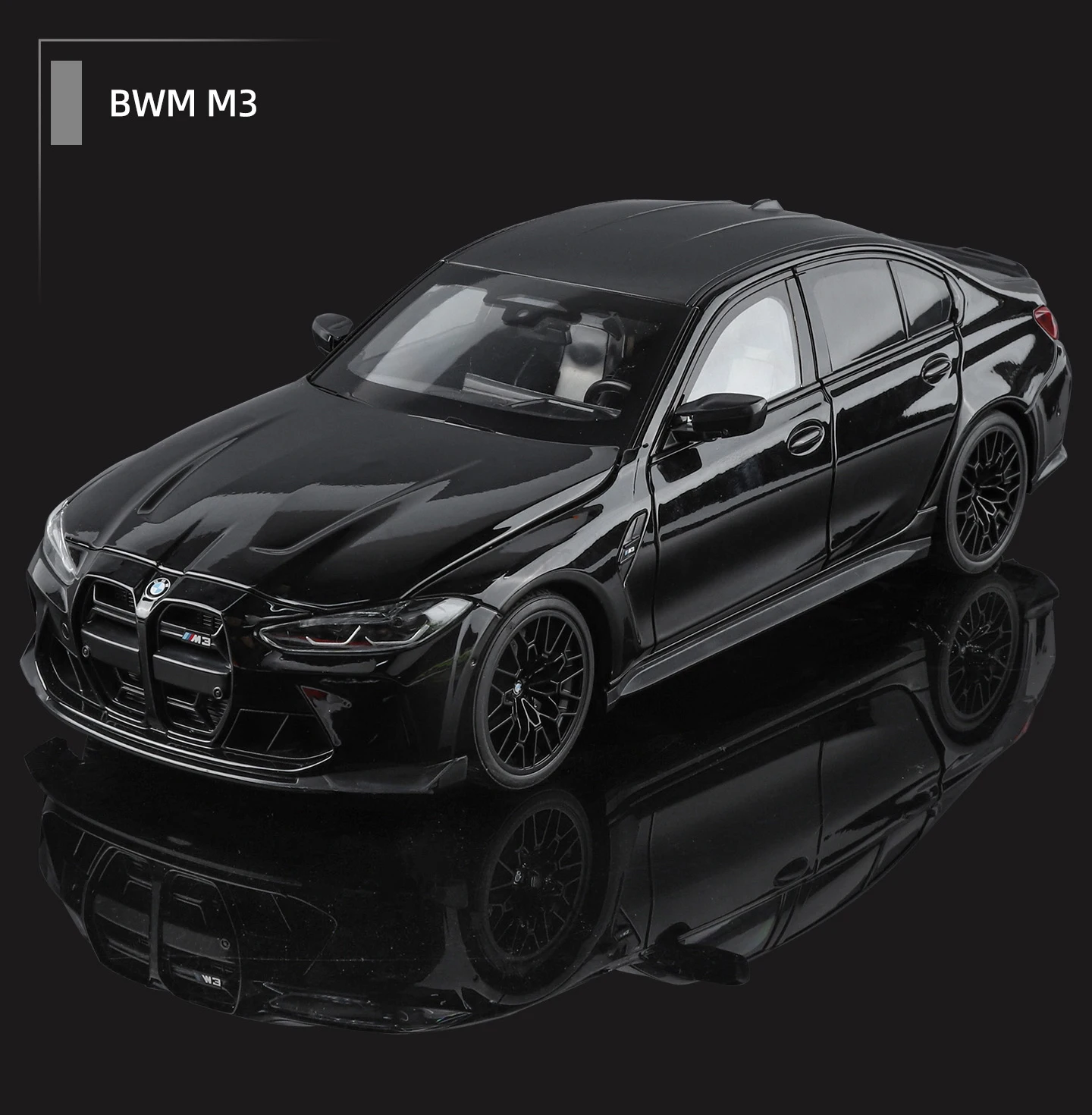 NEU 1:18 BMW M3 CS LCI G80 Mpower Supersportwagen Legierung Auto-Modelle & Spielzeugfahrzeuge Automodell Miniatur Maßstabsmodell Auto für Kinder – Detail 9