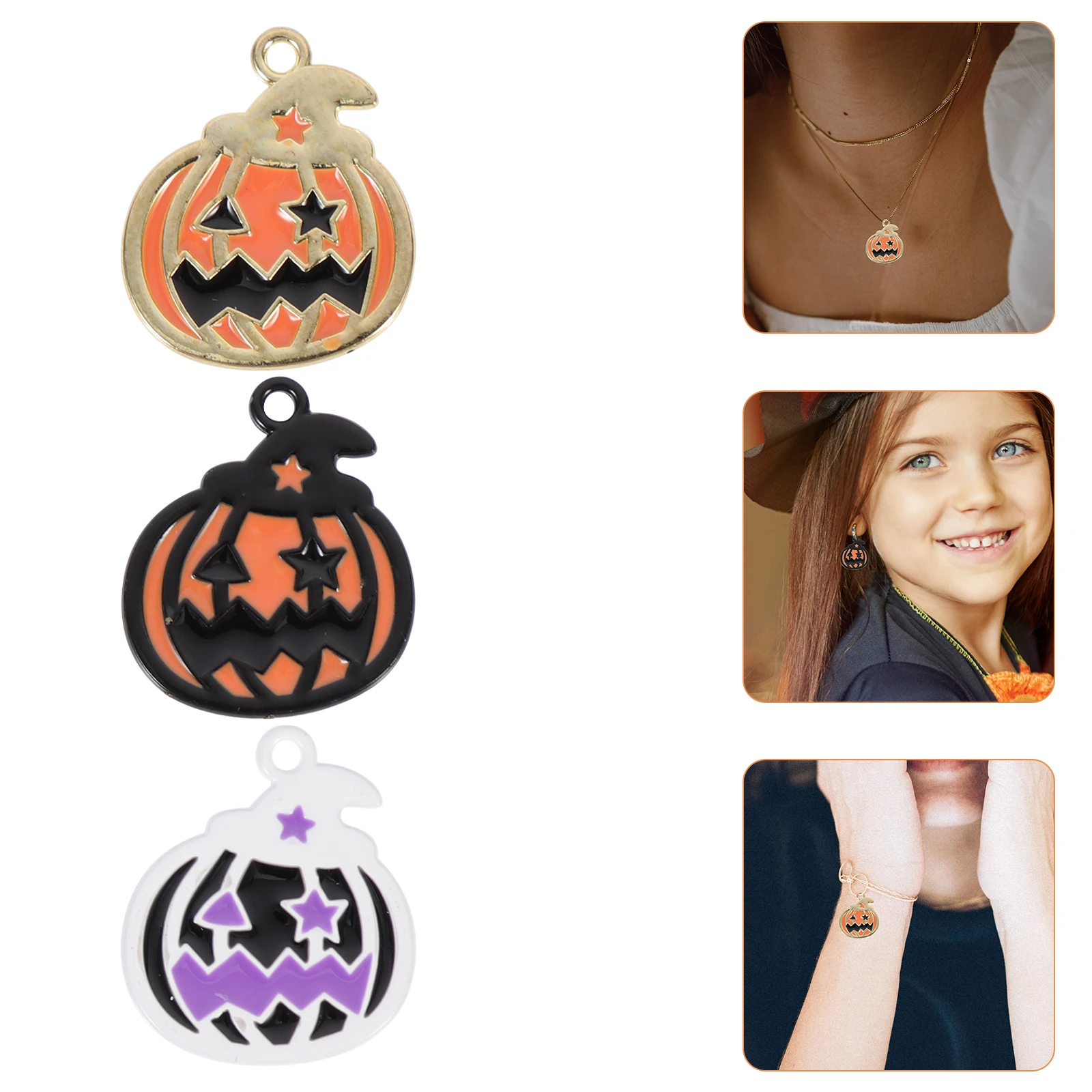 

30pcs Pumpkin Charms Gilded Alloy Jewelry DIY Accessories Halloween Pendant Earrings Necklace Bracelet Decorations