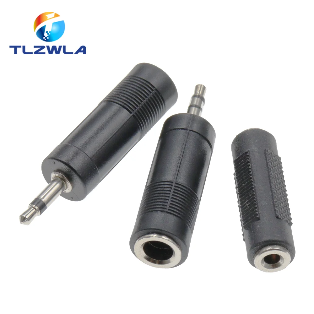 3.5MM Female Socket Turn 6.35MM Plug Mono Channel/Stereo 6.35MM Female Socket To 3.5MM Audio Plug Headphone Microphone Connector