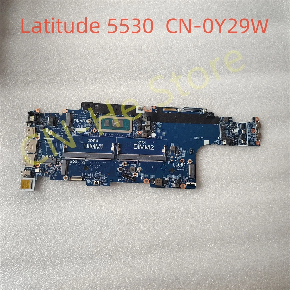 

FOR Dell Latitude 5530 Motherboard CPU i7-1265U 1.8GHz CN-0Y29W 0Y29W 213179-1 DDR4 100% Works Perfectly