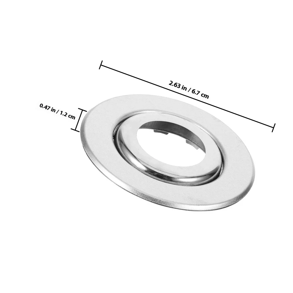 20pcs Fire Head Dual Disc Design Wall-Mounted Sprinkler Protector 3/4 Inch Stainless Steel Pipe Cover Escutcheon Replacement