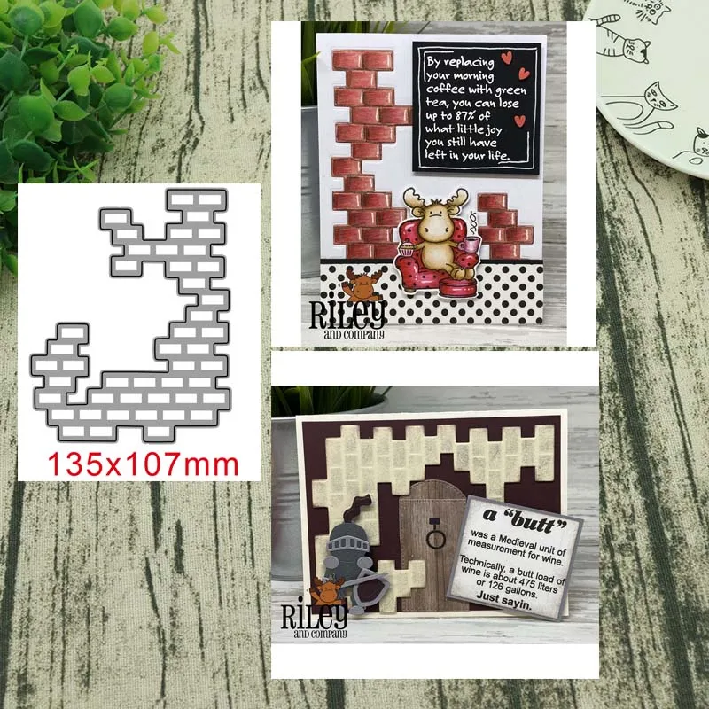 Addy craft  Metal Cutting Dies brick wall For DIY Scrapbook Cutting Die Paper Cards Embossed  Craft Die Cut