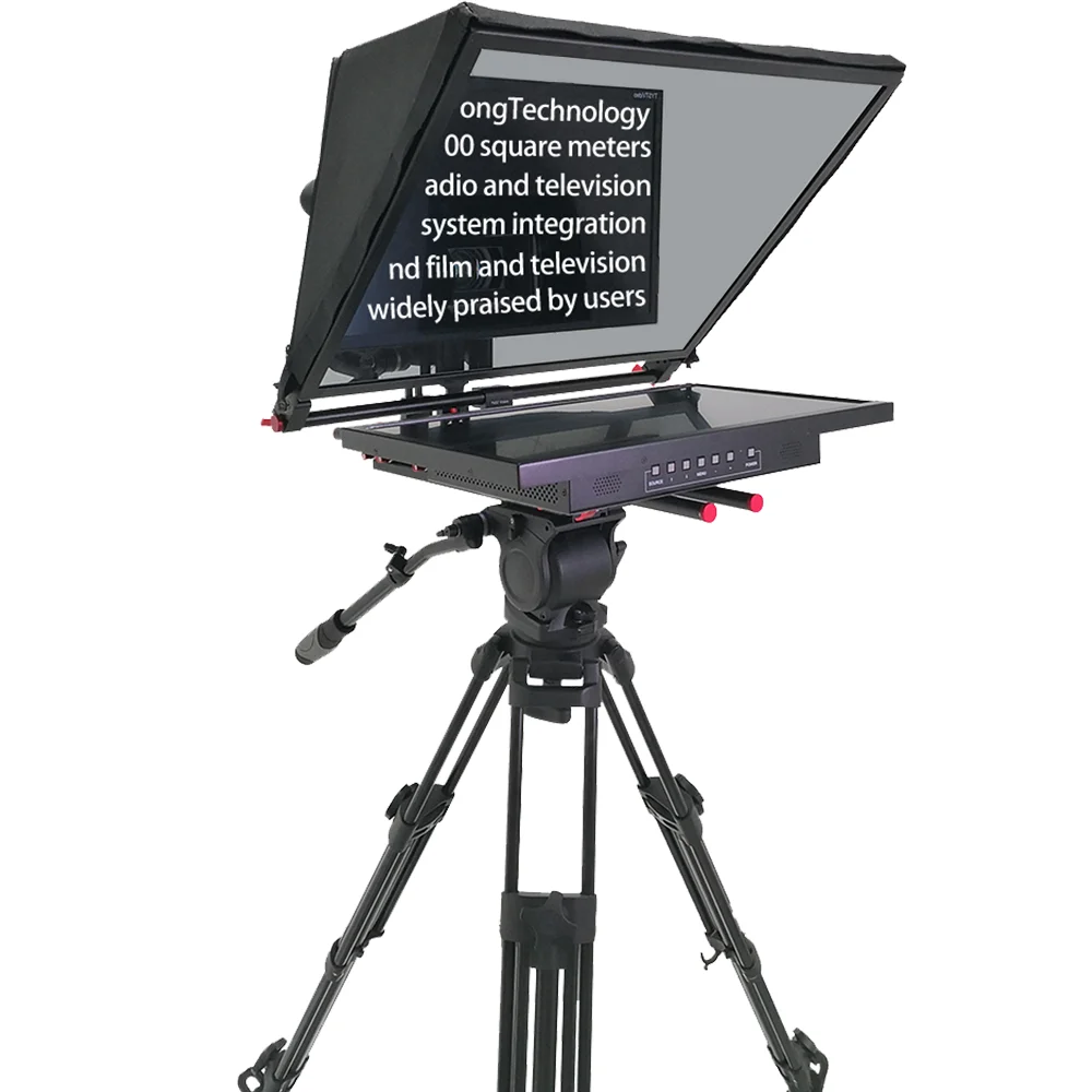 TV Broadcast Studio Teleprompter 24 Inch TYST Prompter Monitor Teleprompter Live Broadcast 1 Set Tystvideo TY-24G