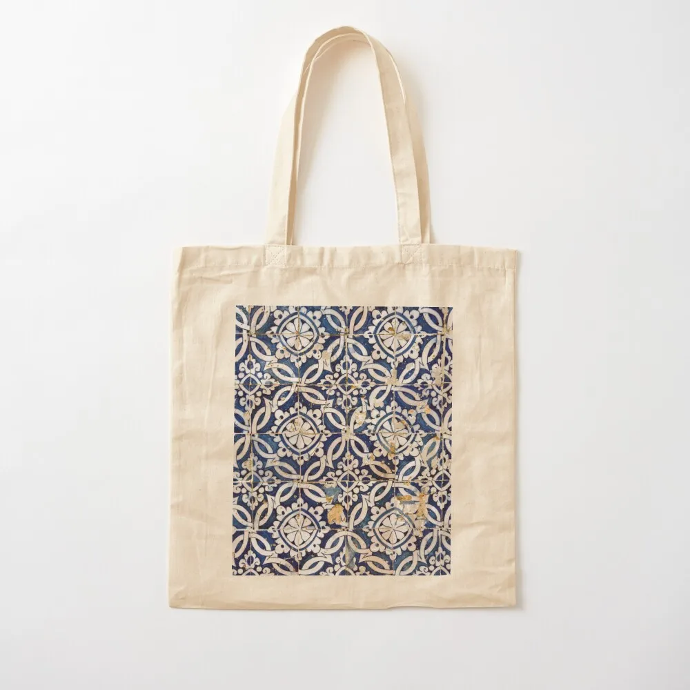 

Portuguese glazed tiles Tote Bag Women bags shopping bag tote bag men Canvas Tote