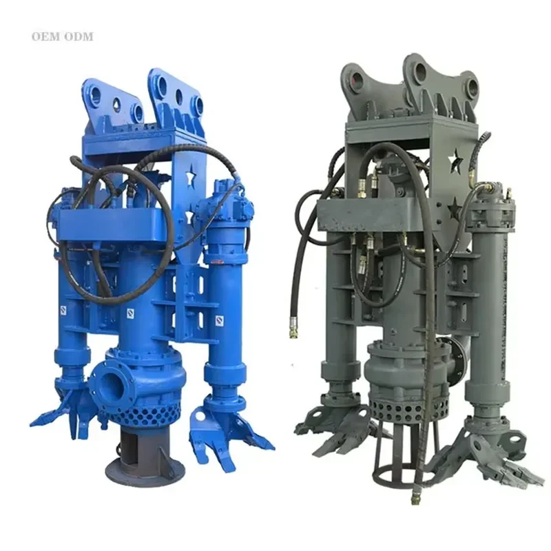 for High River Lake Dredging Mud Pump Excavator Specific Submersible Slurry Pump Flange Connection for Sediment