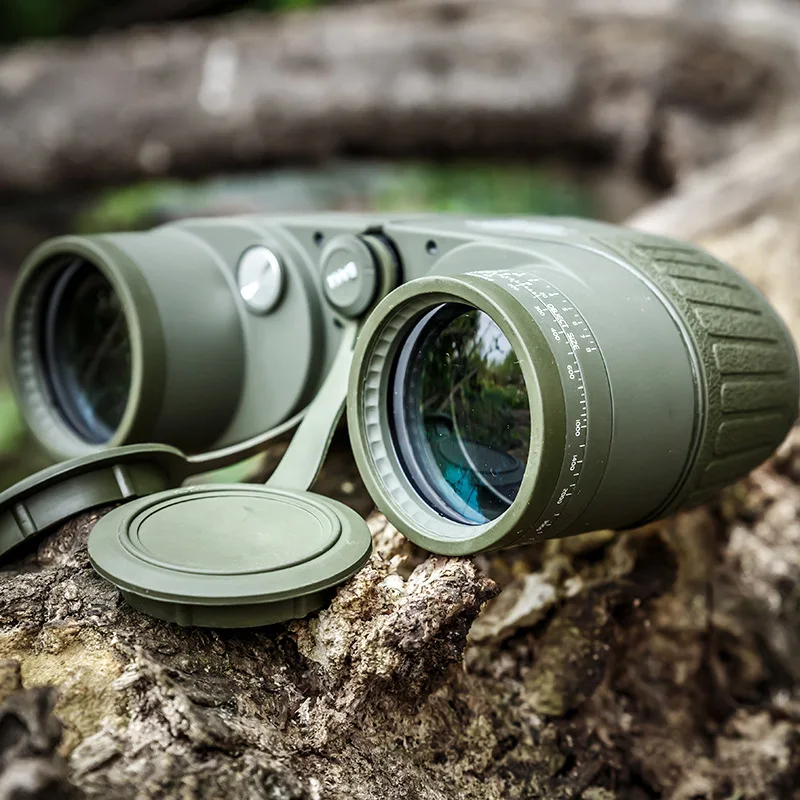 Binoculars 10x50 Telescope Rangefinder Professional Waterproof BAk4 Prism Powerful High Power Telescope Boating Bird Watching