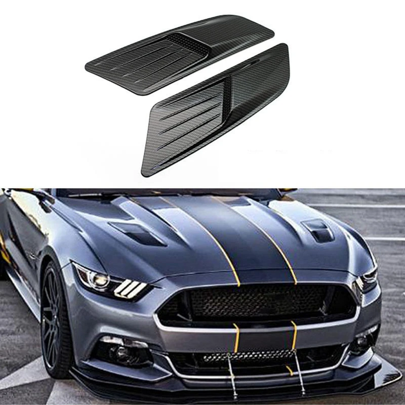 Nový auto exteriér nepravý vzduch vývod kapuce retrofit pro Ford mustang kapuce vzduch vývod univerzální