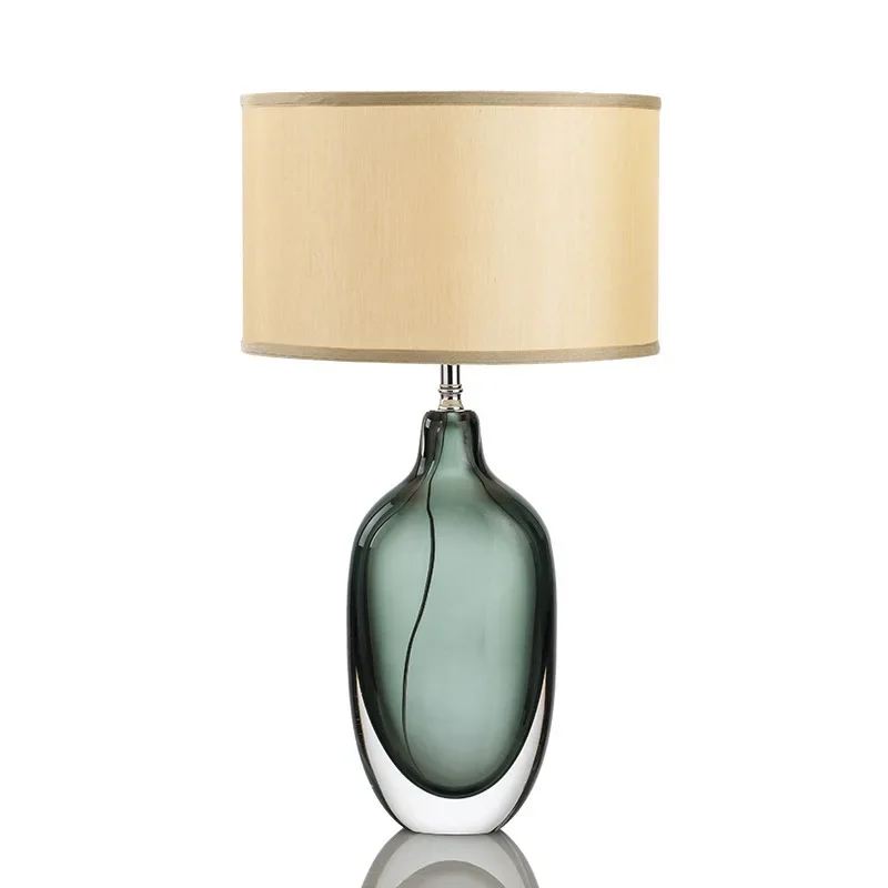 

Nordic gray wine jug glazed table lamp, bedroom bedside decoration, light luxury table lamp