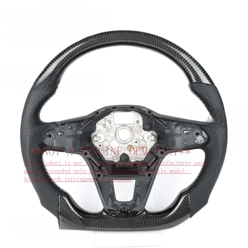 For Volkswagen Steering Wheel Horn Cover Carbon Fiber Style For MK8 Golf 8 GTI R Line Old To New Upgrade Horn Shell
