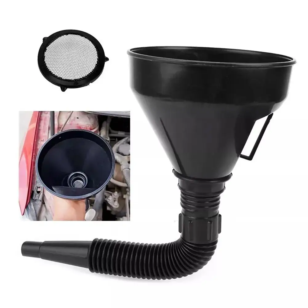 Car Engine Refueling Funnels Extension Pipe Universal Motorcycle Truck Oil Petrol Diesel Gasoline Fuel Funnel Accessories