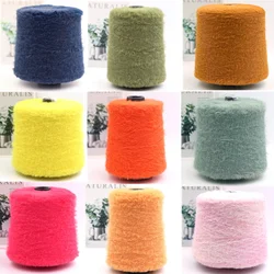500g/ Roll Coloured Fluffy Mink Wool Hand-crocheted Thread DIY Crafts Sweater/scarf/hat/bag Knitting Yarn Crocheting Supplies