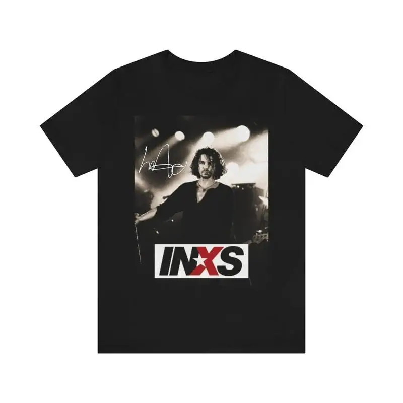 Rare Michael Hutchence INXS Cotton Black S-2345XL Unisex T-Shirt S2606