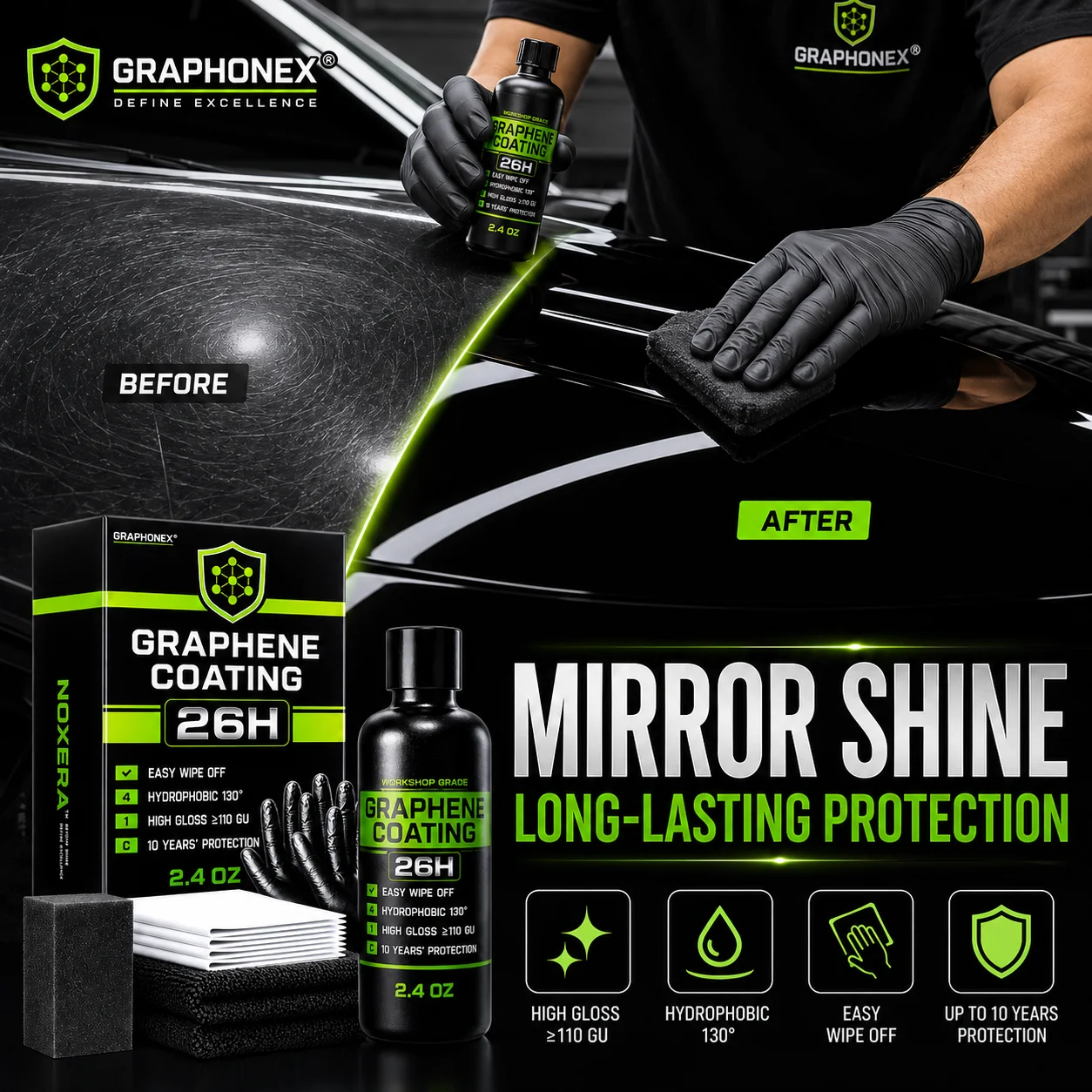 Grafeen Nano Keramische Coatin - Car Wax Ceramic Coating recensie en prijs