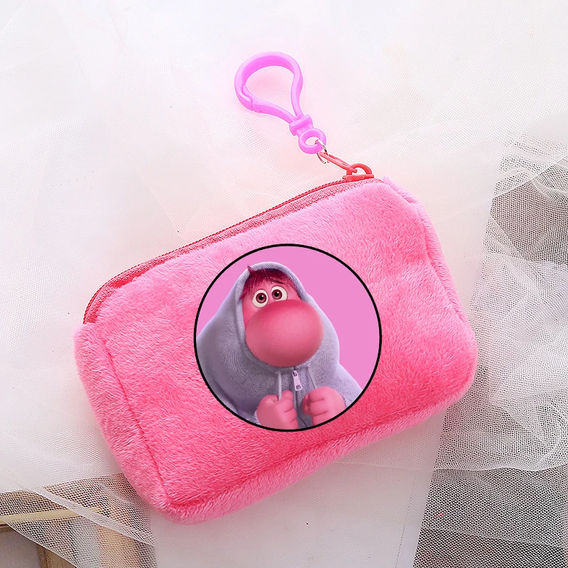 Monedero de felpa de dibujos animados de Disney para niños, Mini bolsa de almacenamiento cuadrada, bolso Kawaii para niños, regalos de cumpleaños,