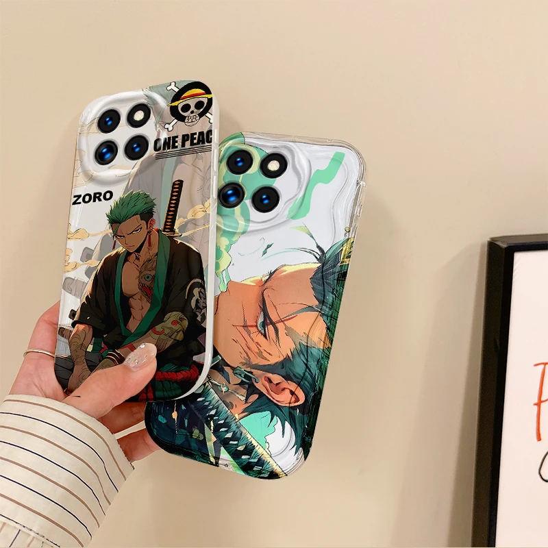 O-One Piece Luffy Zoro Phone Soft Case For XiaoMi 14 13 12 11T Pro 13 12 11 Lite Poco F6 F5 F4 F3 X6 X5 X4 X3 GT M3 M4 Pro Cover