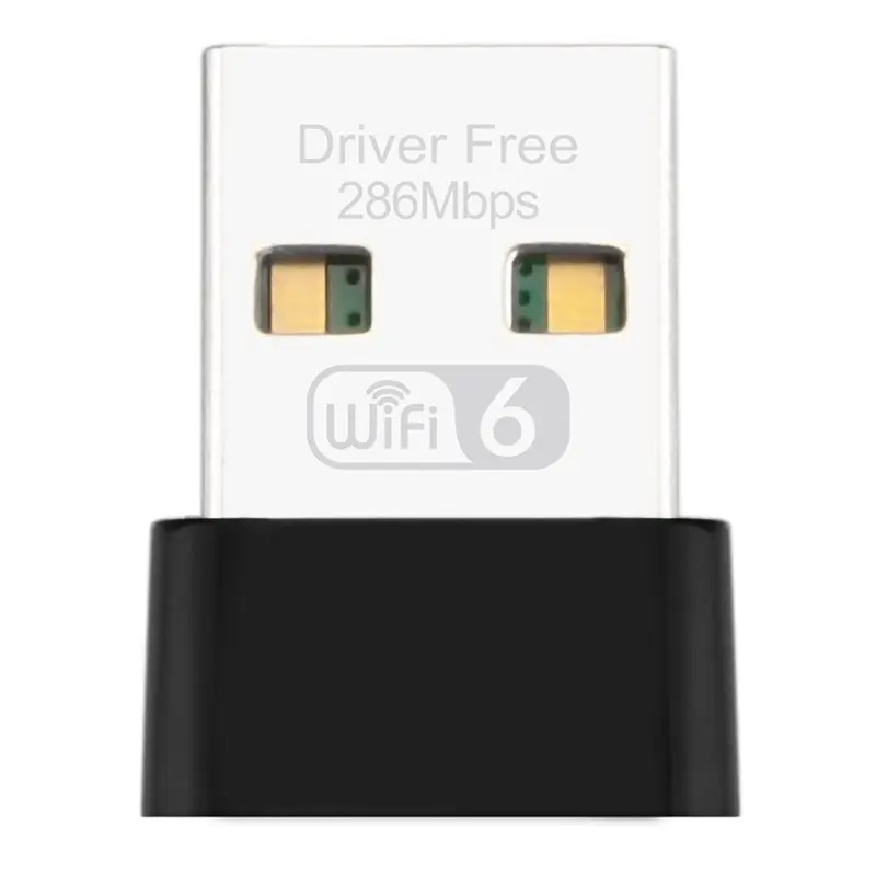 

Ingenious-WIFI 6 Adapter AX305 Network Card Mini USB Dongle 2.4Ghz 802.11AX Signal Reception For Laptop Windows 10/11 Driver Fre