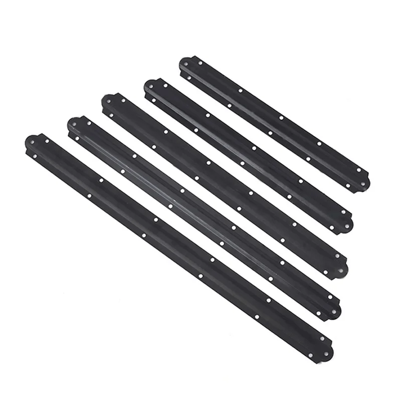 Cabinet furniture hardware straight iron sheet black connection iron strip mirror strip dresser connector hardware connector