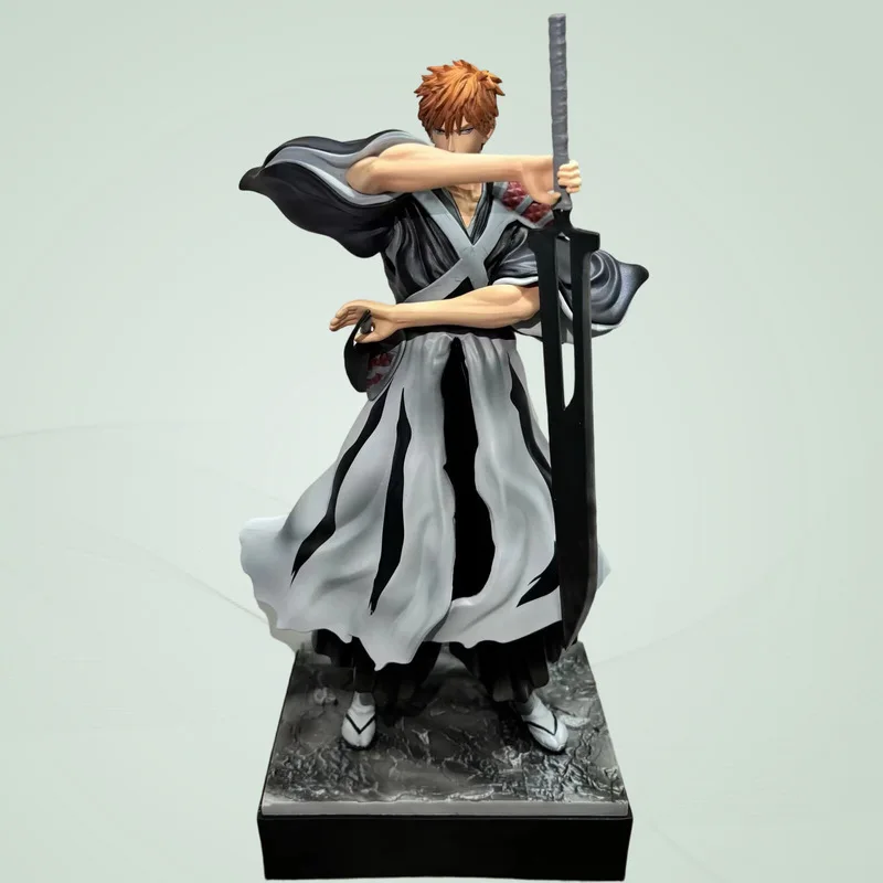 

Anime Bleach Ichigo Kurosaki True Zangetsu Gk Statue Pvc Collectible Model Thousand Year Blood War Action Figure Desktop
