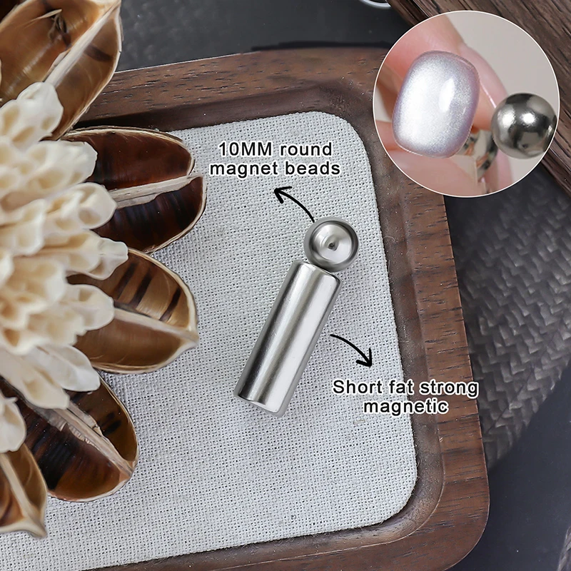 

Nail Art Nail Magnetic Stick Cat Eye Magnetic Ball Double End UV Gel Magnet Tools Manicure Design Tools Glitter Effect DIY