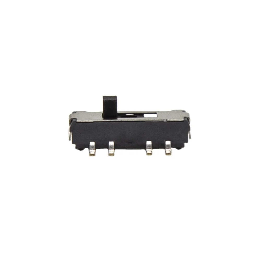 50 STKS 12 V Tuimelschakelaar BL-BD-SS06D-A-230G2 Smd Horizontale Schuifschakelaar 8 Pin Microschakelaar