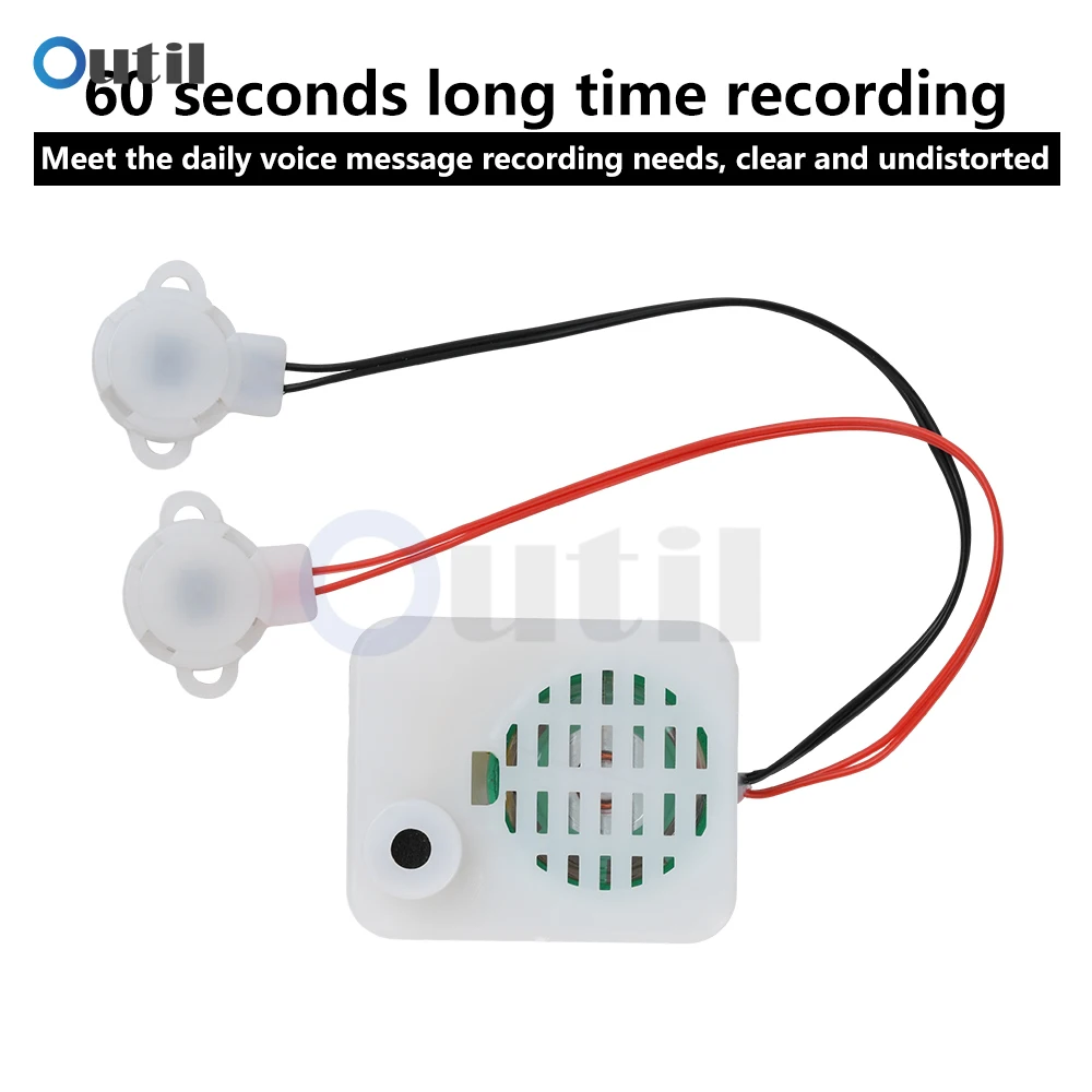 Voice Box Recordable Sound Module Plush Toy Voice Message Recorder Device ForPlush Toy Stuffed Animal Sound Recorder Clear Voice