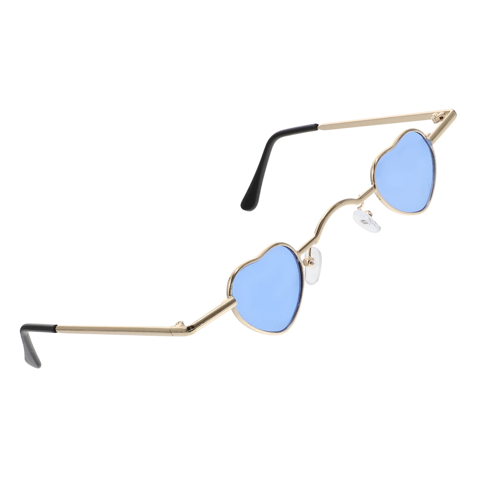 

Heart Shaped Sunglasses Fun Decor Love Eyewear Irregular Interesting Black Photo Booth Props Retro Flashing Glasses For Party