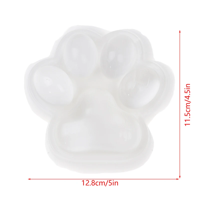 White Cat Claw Mini Cat Paw Pinch Toy  Slow Rebound Stress Relief Toys Transparent Cube Squeeze Toy Gift