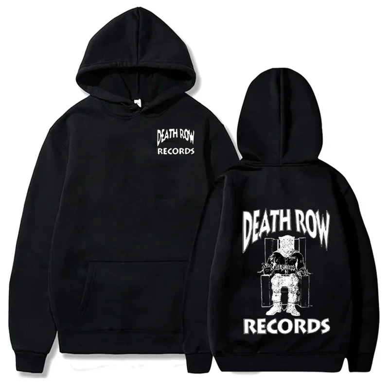 

Толстовки Death Row Records: весенне-осенние флисовые худи-пуловеры, модные свободные толстовки с капюшоном для мужчин и женщин, уличная одежда в стиле хип-хоп