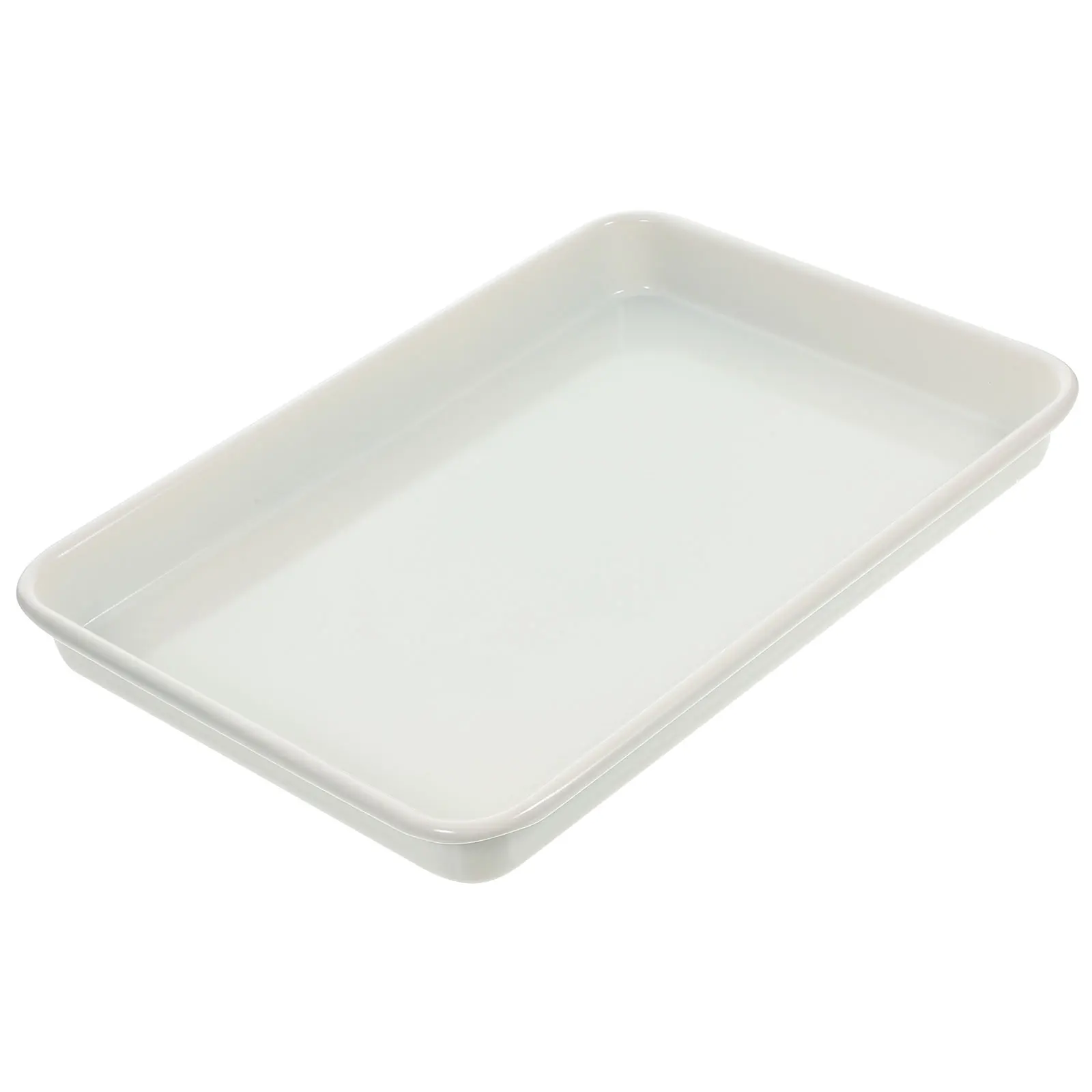 

Coated Baking Pan Mold Cake Cookie Tray Pans White Carbon Steel Non-stick Banquet