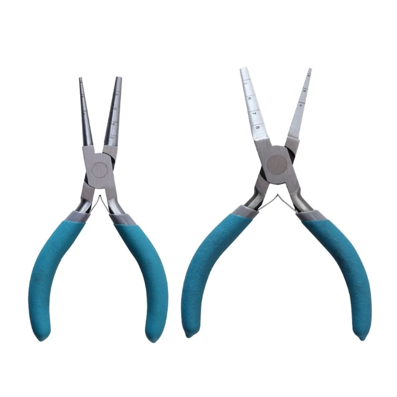 

MXME Pack of 2 Jewelry Crafting Pliers Jewelry Pliers Set Flat Nose Pliers for Daily