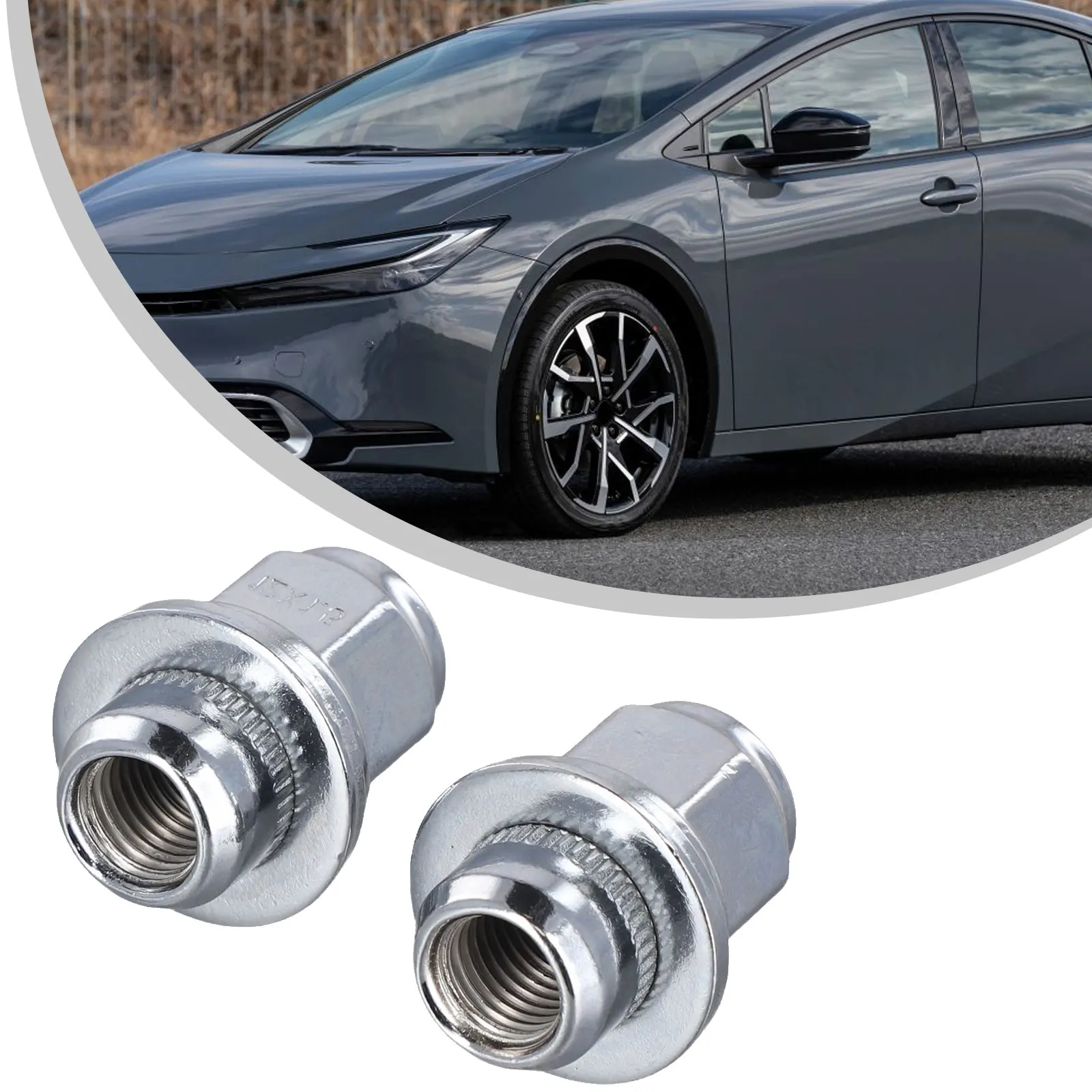 2PCS For Toyota For Lexus Chrome Lug  Steel Nuts 9094201033 Parts-Accessories OEM Number:90942-01033