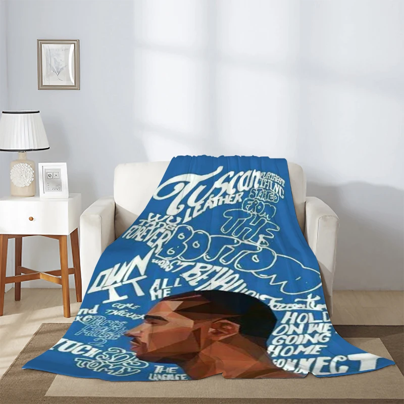 

Rapper Drake Knee Blanket Sofa Winter Microfiber Bedding Hip Hop Fluffy Soft Blankets & Throws Warm Fleece Nap Decorative Custom