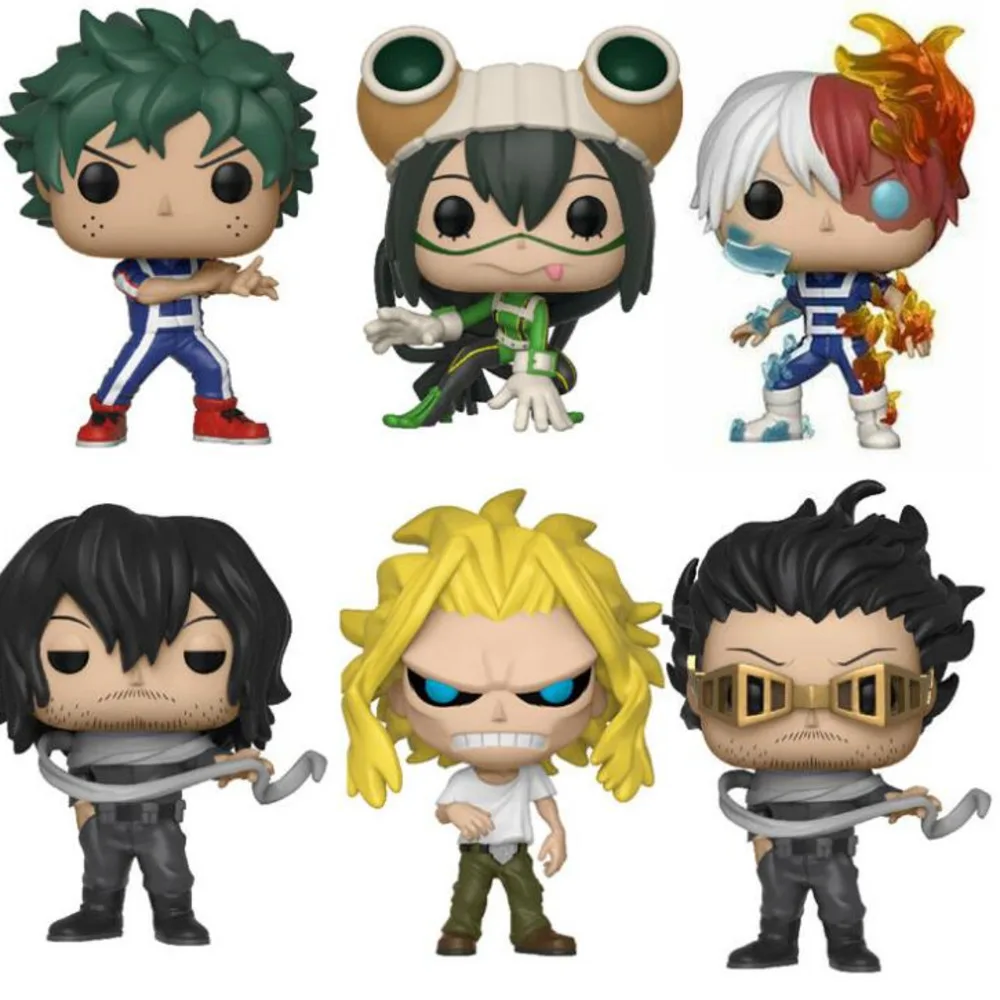 My Hero Academia Midoriya Izuku Deku & Katsuki & All Might & Bakugou Katsuki Todoroki Shoto Cute Vinyl Figure Model Toys