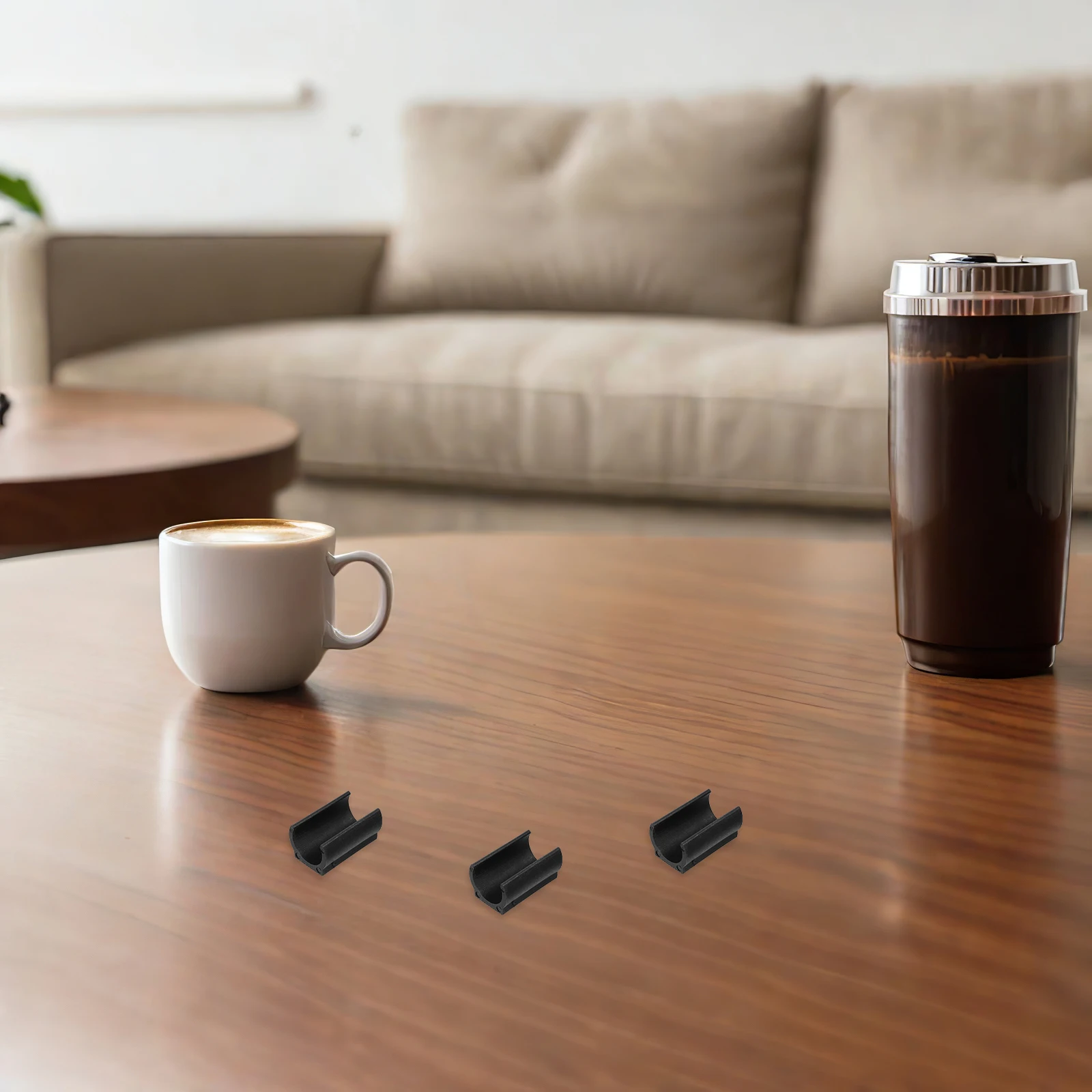 

25Pcs Anti-Skid Floor Protectors Plastic U-Shaped Chair Foot Covers Tube Sleeves Noise Reduction Chair Leg Caps for Furniture