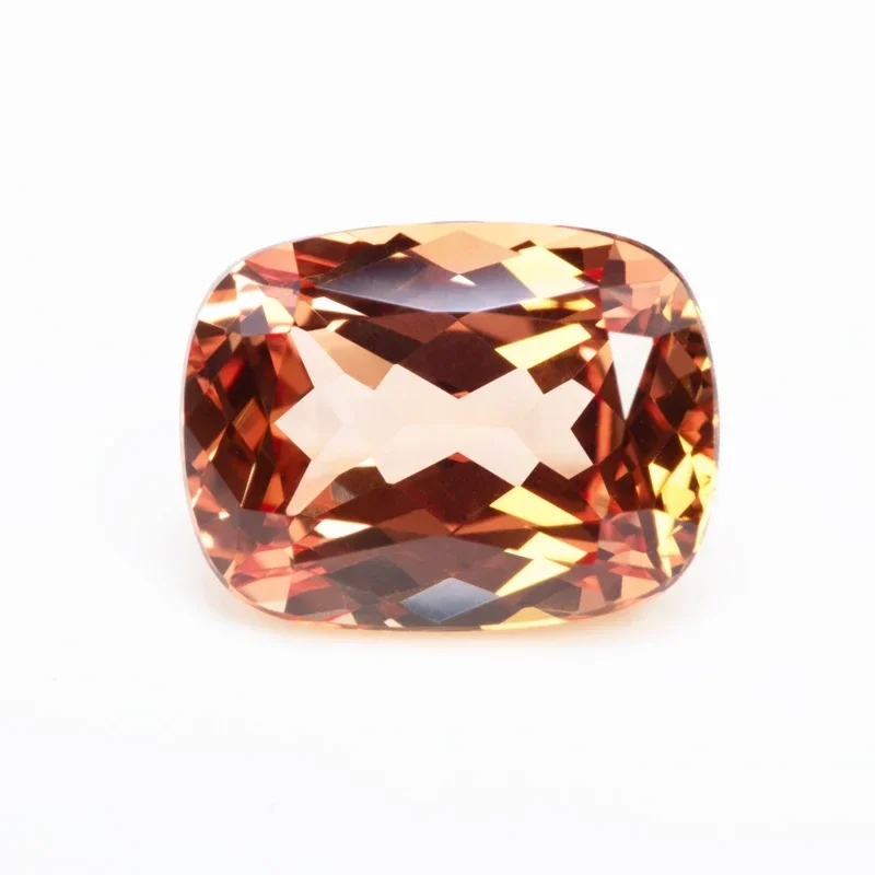 

Lab Grown Sapphire Orange Color Rectangular Cushion Shape Cut VVS1 Charms DIY Jewelry Making Material Selectable AGL Certificate