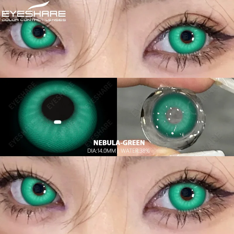 EYESHARE 1 par de lentes de contacto coloridas para Halloween, accesorios de Anime, lentes para ojos de Cosplay, lentes de contacto de colores