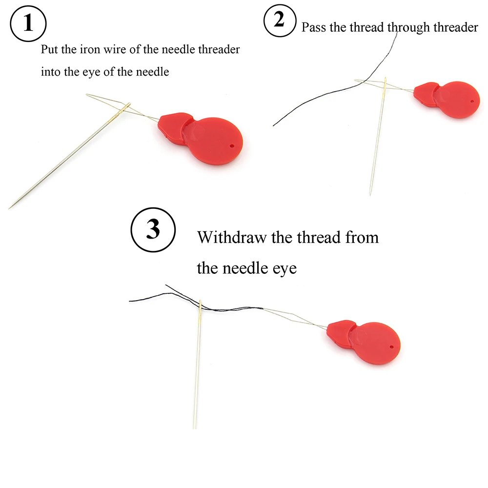 10/50/100pcs Home Bow DIY Sewing Tool Needle Threader Hand Machine Stitch Insertion