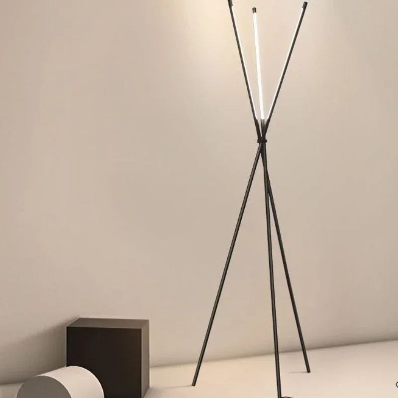 New Modern Minimalist LED Triangle Light Decoration for Living Room Sofa Reading Room Bedroom Indoor Tripod Floor Lamp