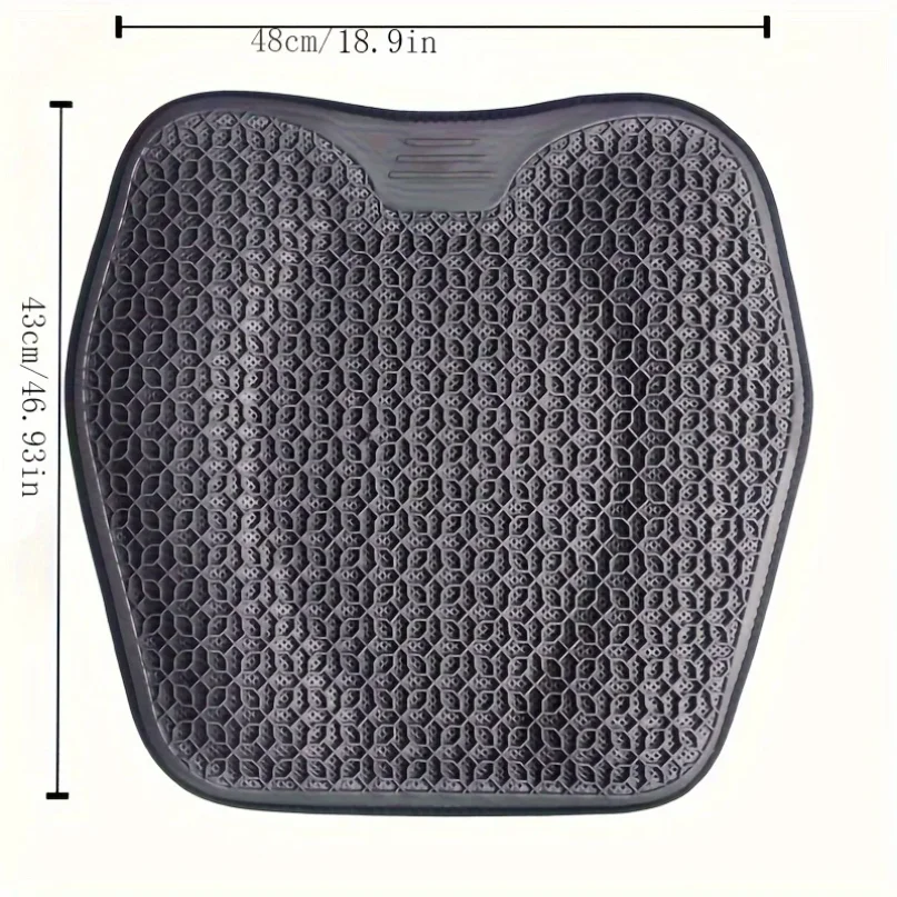 Upgraded Gel Seat Cushion, Honeycomb Design for Car & Office, Breathable Washable Pad, Ergonomic & Lightweight