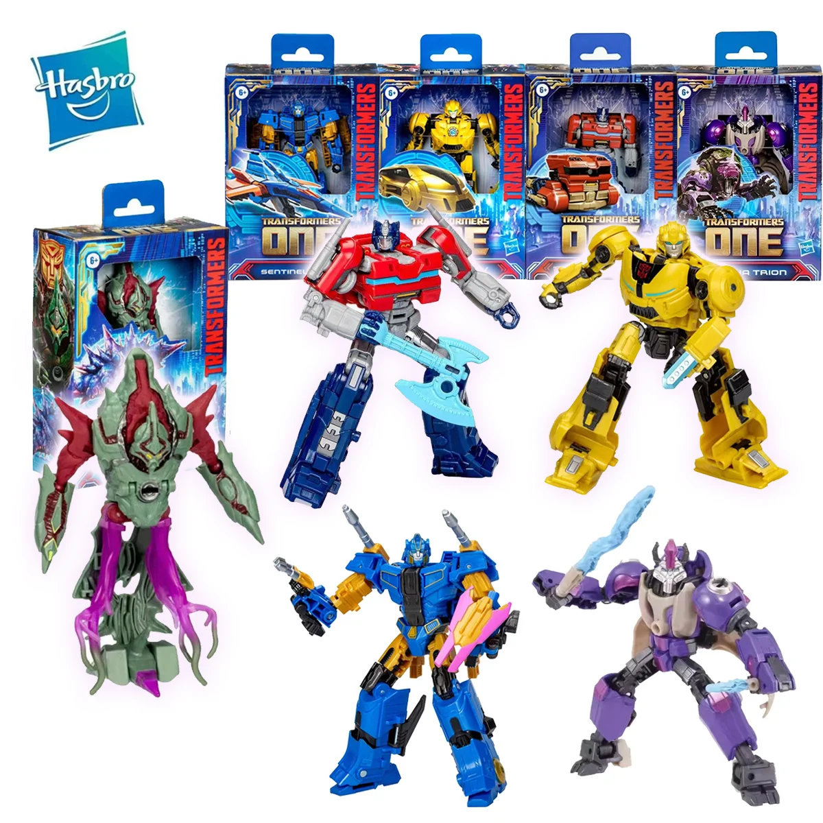 Hasbro TRANSFORMERS ONE Optimus Prime,Bumblebee,Sentinel Prime,Alpha Trion Action Figure Model Collection Hobby Toy Gift