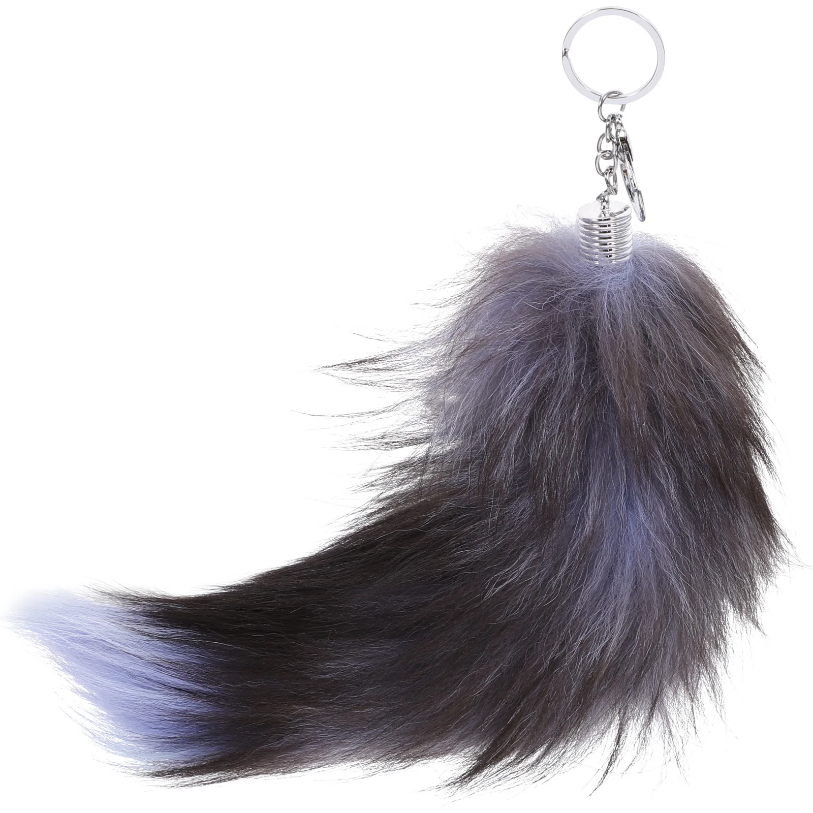 CALLARON Tail Keychain Faux Key Pompom Car Keychain Animal Keyring for Backpack Tote Bag