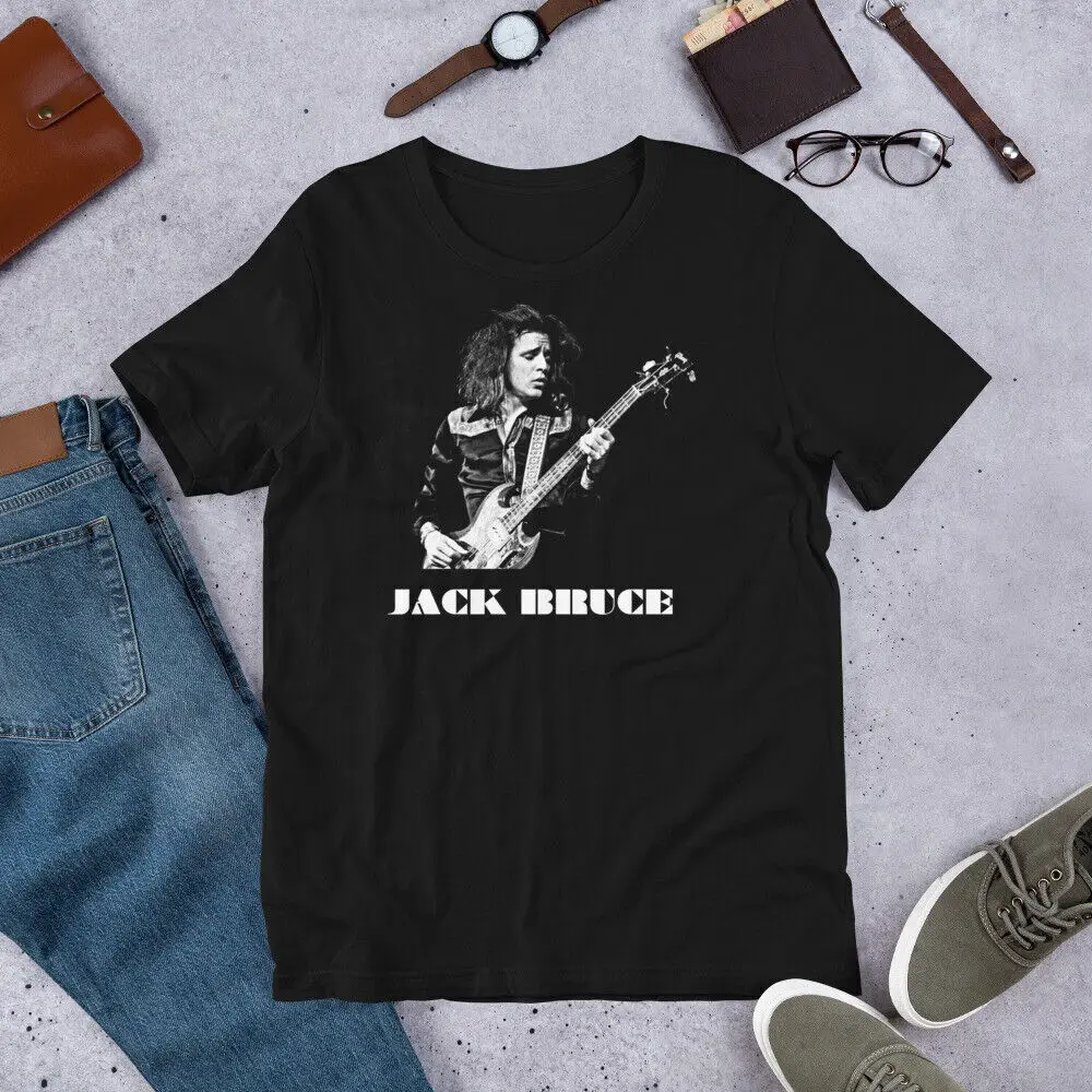 JACK BRUCE Cream Band Bass Bassist Shirt Classic Black Unisex S-5XL NE1856