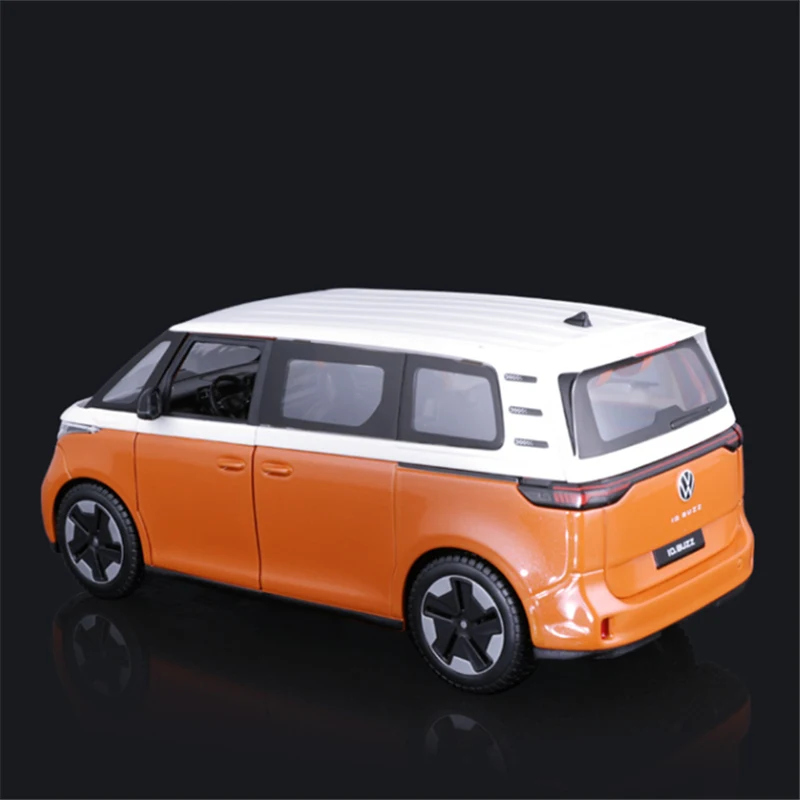 Maisto 1:24 Volkswagen ID BUZZ stop nowy Model autobusu energetycznego odlew metalowy prezenty dla dzieci symulacji Model pojazdów samochodu podróżnego