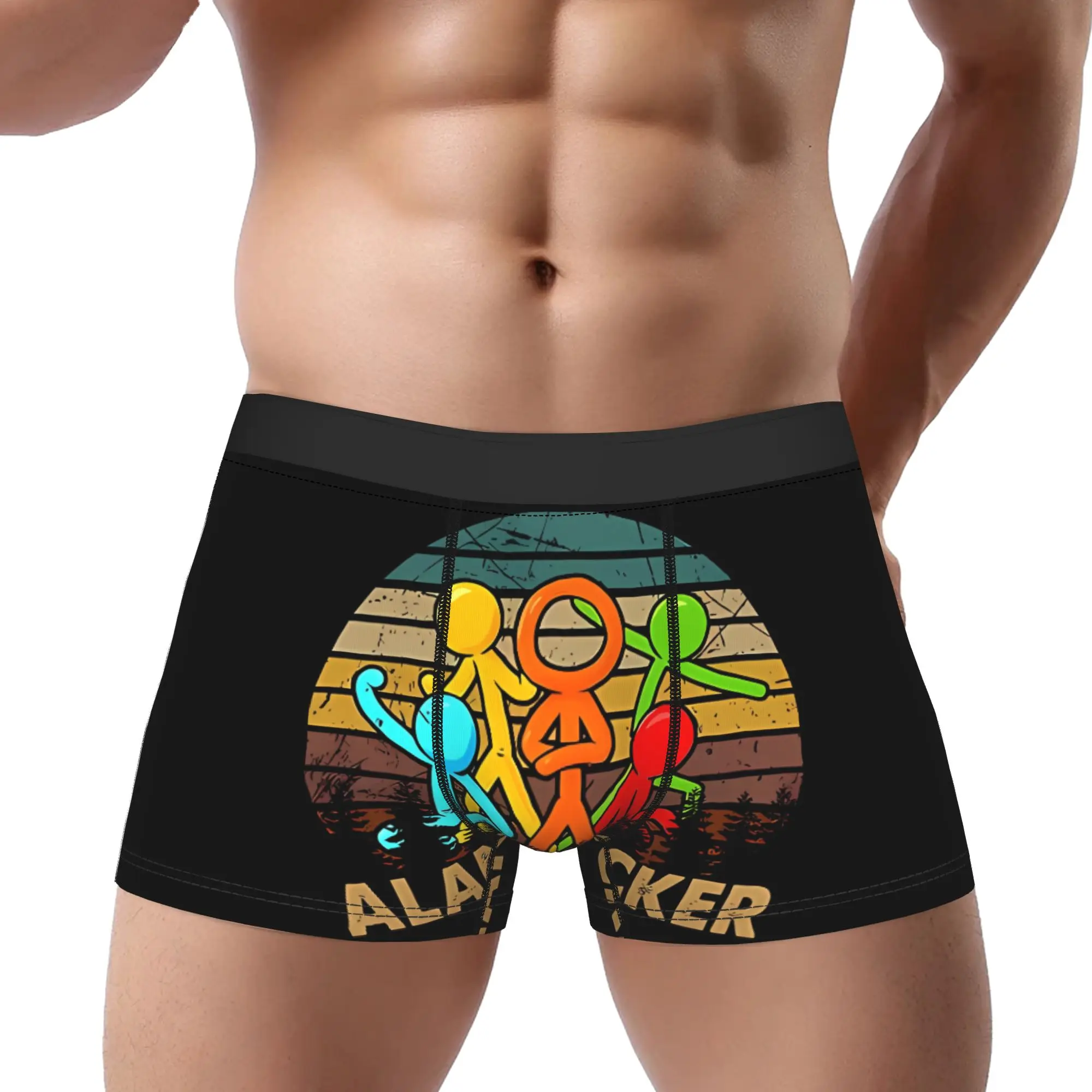 

Love Animatiors Alan Becker Alan Becker Underpants Breathbale Panties Man Underwear Print Shorts Boxer Briefs