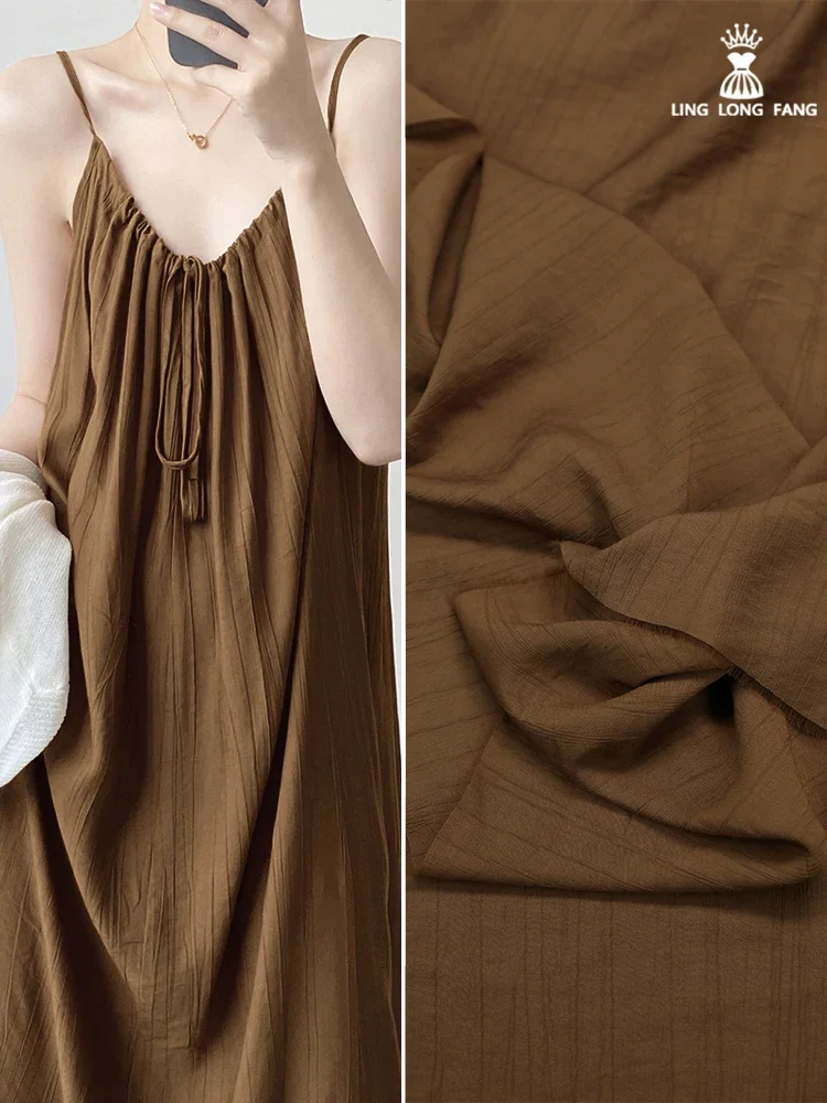 

Плиссированная ткань Ice Shreds для метра, драпировка, платье, рубашка, дизайнерская одежда, швейная ткань, ткань «сделай сам», шитье для двора