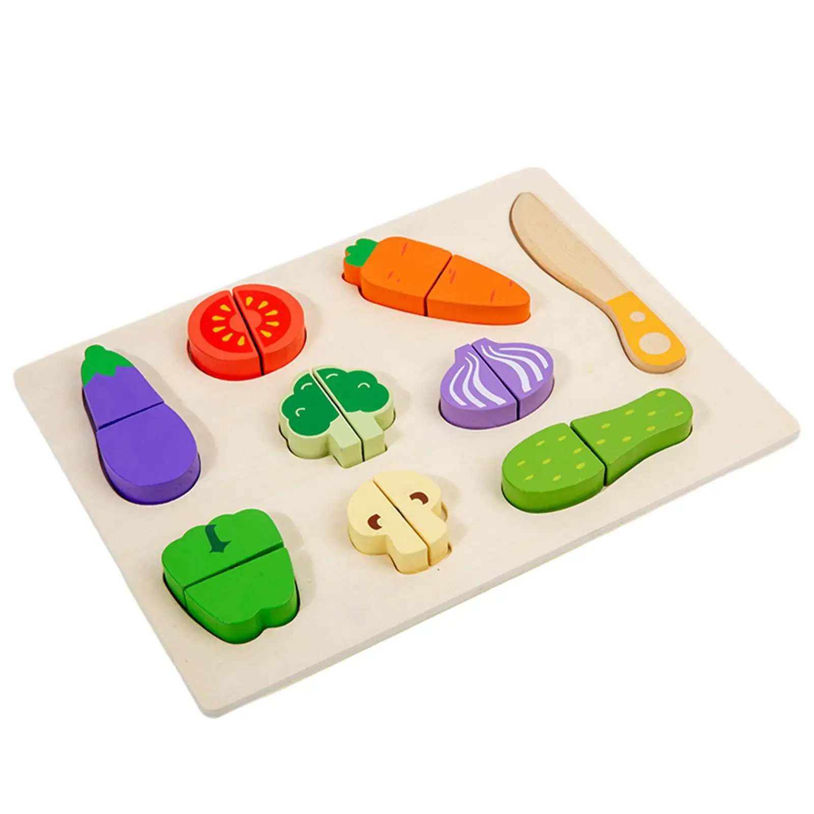 Cutting Vegetables Playset Vegetable Puzzle for Children Boys Birthday Gift